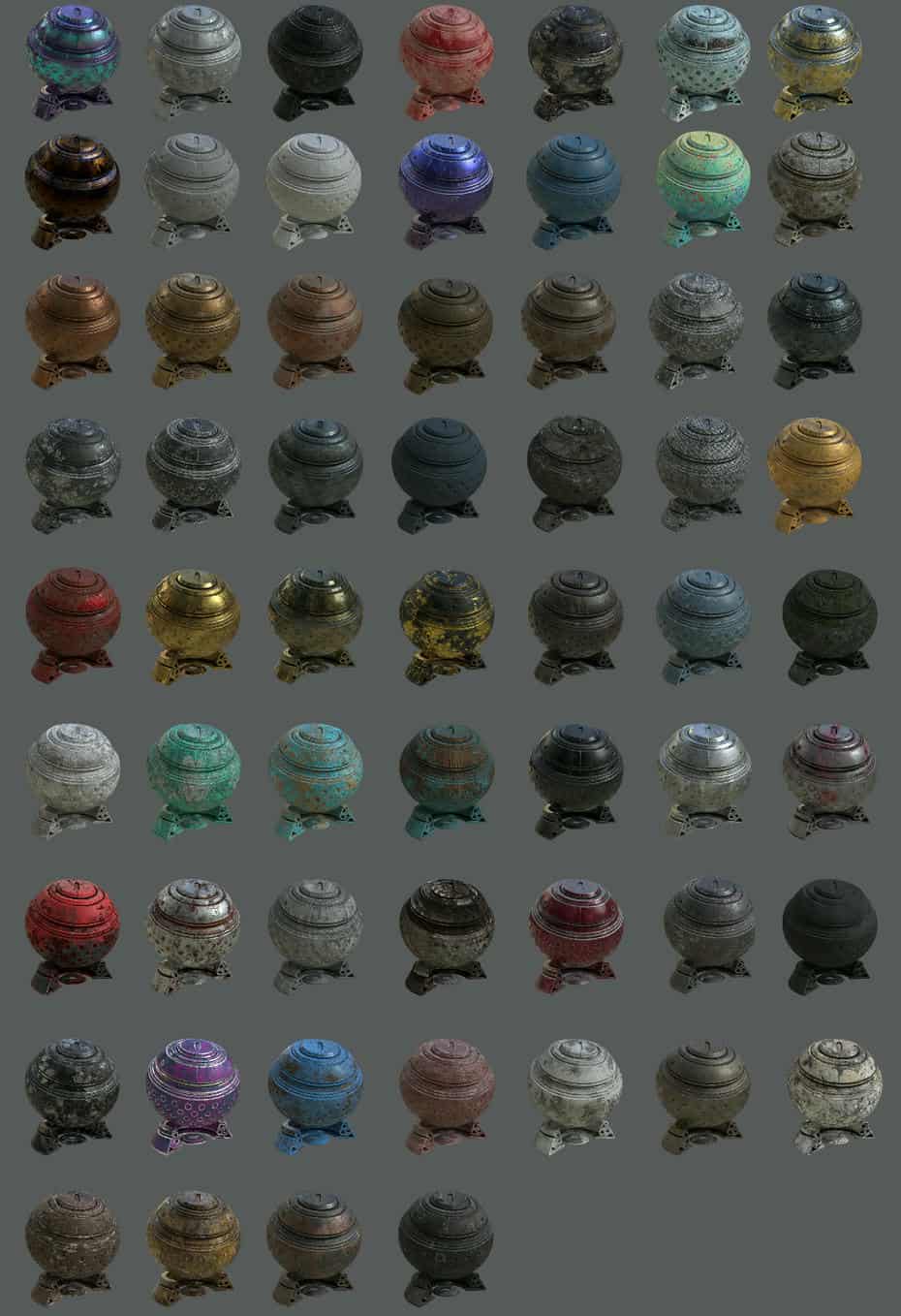 متریال سابستنس پینتر دانلود 60 متریال برای Substance Painter